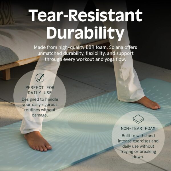 Retrospec Solana Yoga Mat 1/2" Thick w/Nylon Strap for Men & Women - Non Slip Exercise Mat for Yoga, Pilates, Stretching, Floor & Fitness Workouts - Image 6