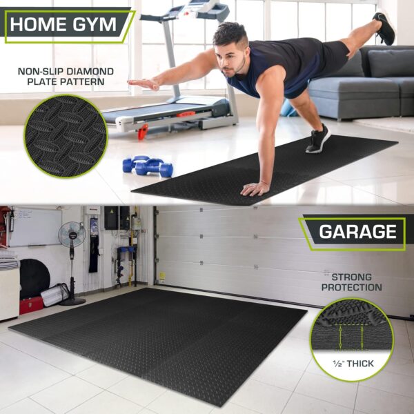 ProsourceFit Puzzle Exercise Mat ½ in, EVA Interlocking Foam Floor Tiles for Home Gym, Mat for Home Workout Equipment, Floor Padding for Kids - Image 3
