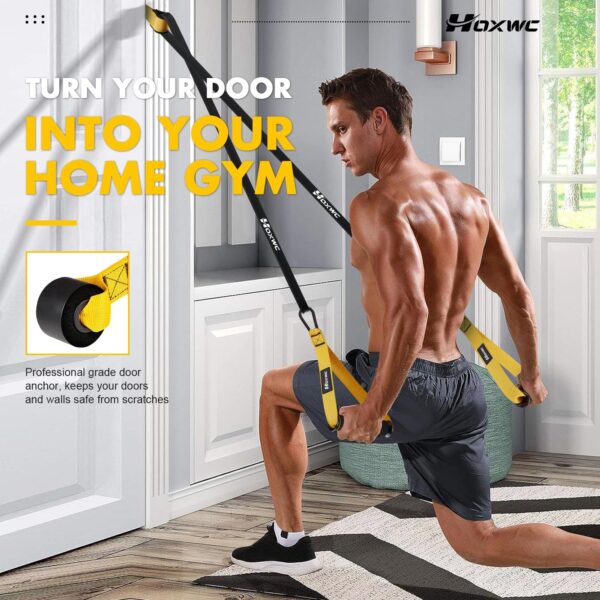 Resistance Bands, Heavy Duty Pull Up Resistance Band with Door Anchor, Handles, Exercise Bands for Working Out Men&Women, Ideal for Pull Up, Muscle Training, Physical Therapy, and Home Workouts - Image 4