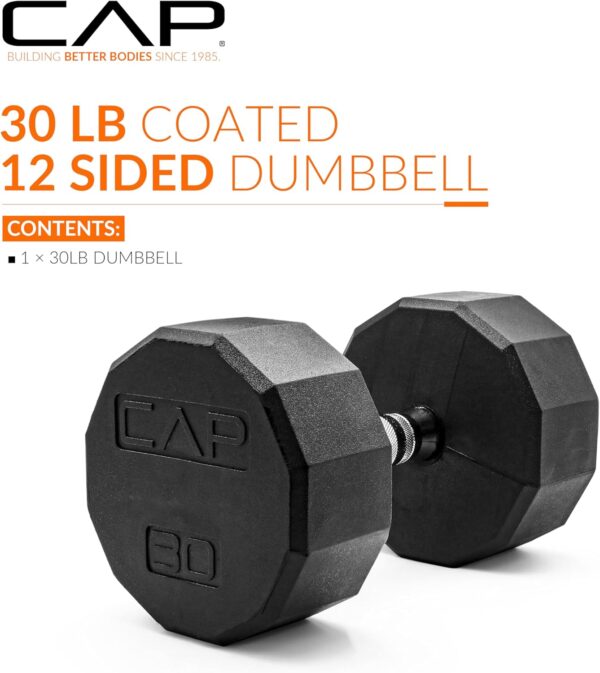 CAP Barbell Coated Hex Dumbbell Weight | Multiple Options - Image 2