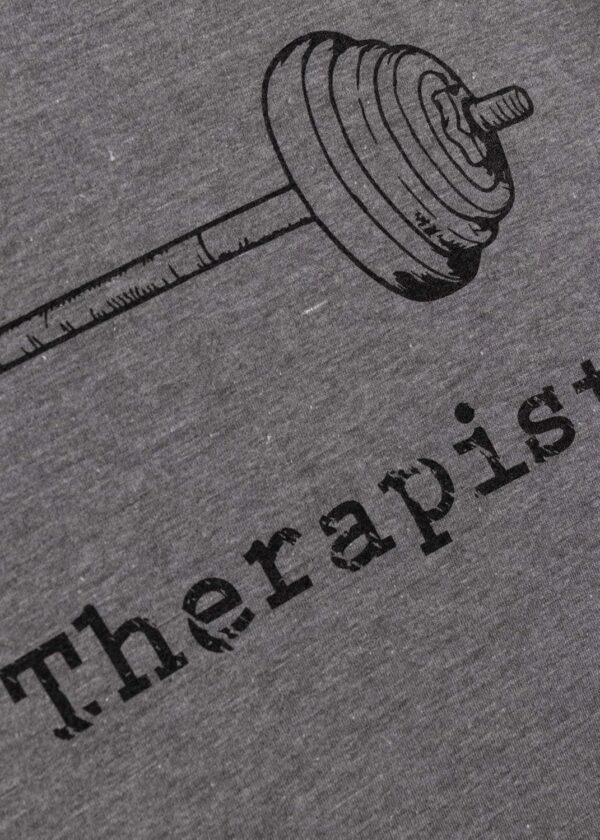 My Therapist (Barbell) | Funny Workout Working Out Weight Lifting Lifter V-Neck Women - Image 5