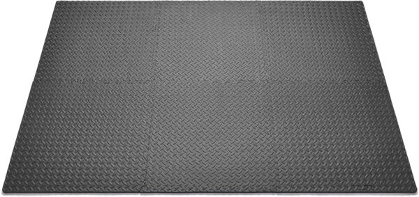 Sunny Health & Fitness Non-Slip Home Gym Mat – Workout Floor Protection Foam Pad for Treadmill, Bike, Elliptical, Yoga and Exercise Equipment – Available in Multiple Size Options - Image 3