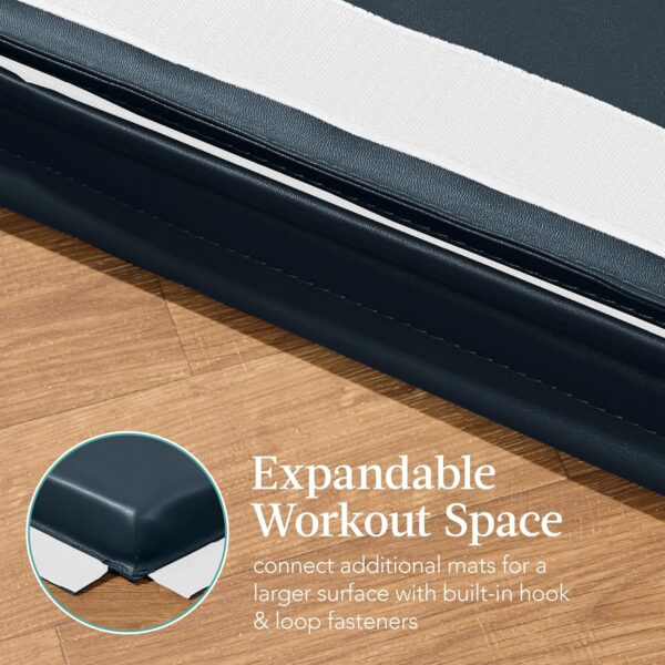 Best Choice Products 10ftx4ftx2in Folding Gym Mat 4-Panel Exercise Gymnastics Aerobics Workout Fitness Floor Mats w/Carrying Handles - Image 7