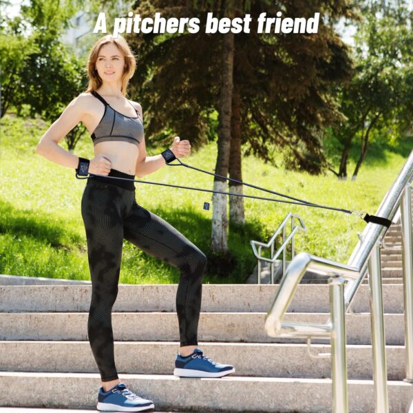 Baseball Band, Resistance Band for Baseball Player and Softball Pitchers, Baseball Pitching Trainer and Arm Trainer for Throwing Training, Baseball Training Equipment - Image 7