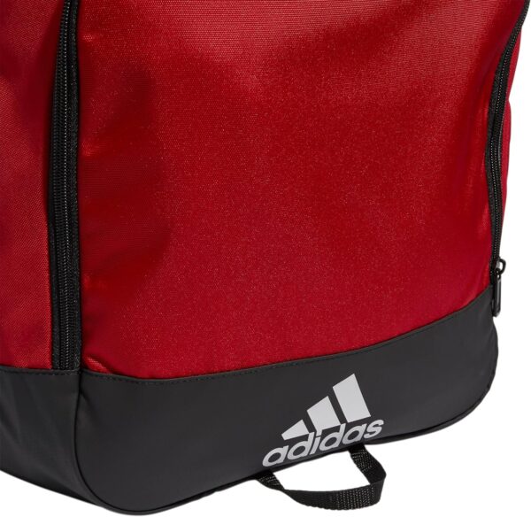 adidas Defender 4.0 Duffel, Durable Athletic Sports Gym Travel Bag for Men and Women, Team Power Red, Large (110 L) - Image 4