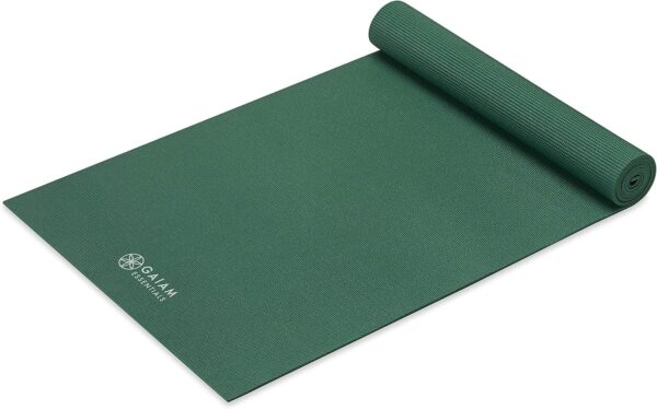 Gaiam Essentials Premium Yoga Mat with Yoga Mat Carrier Sling (72"L x 24"W x 1/4 Inch Thick) - Image 9