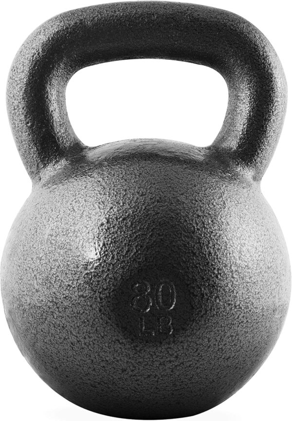 WF Athletic Supply Hammerstone Painted Cast Iron Kettlebells, Home & Gym Equipment, Great for Strength Training, Full Body Workout & Crossfit Training, Color & Size Options Available in 10-80 Pounds