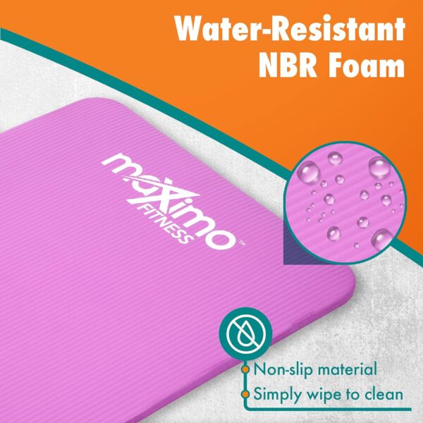 Maximo Fitness Yoga Mat - Multipurpose Exercise Mat for Men, Women and Kids, Ideal Non Slip Workout Mats for Yoga, Pilates, Gym Exercise with Carrying Strap - Image 4