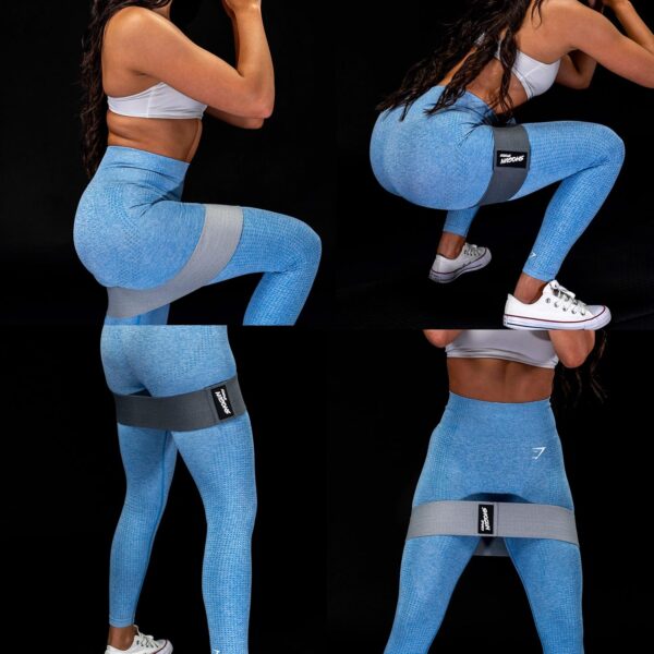 Hip Resistance Bands. Set of 3 Fabric Hip Bands for Glute Activation, Booty Exercises and Resistance Training. Fabric Resistance Bands for Legs and Butt with Carry Bag Included. - Image 3