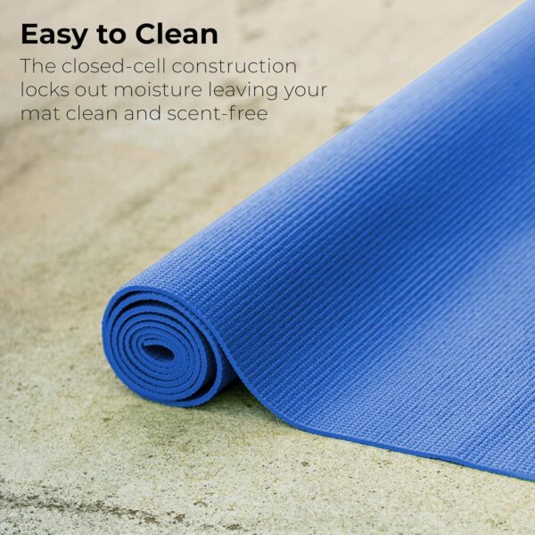 Hello Fit 10-Pack Yoga Mat, 68" x 24" Non Slip Exercise Mat, 4mm Thick Gym Mat for Fitness and Stretching, Bulk Non Toxic Yoga Mats for Schools and Studios - Image 5