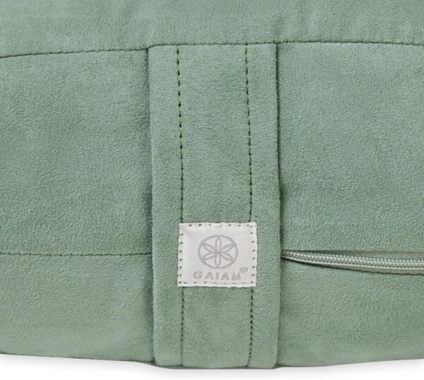 Gaiam Yoga Bolster - Long, Rectangular Meditation Pillow - Supportive Cushion for Restorative Yoga and Sitting on the Floor - Built-In Carrying Handle - Machine Washable Cover' - Image 3