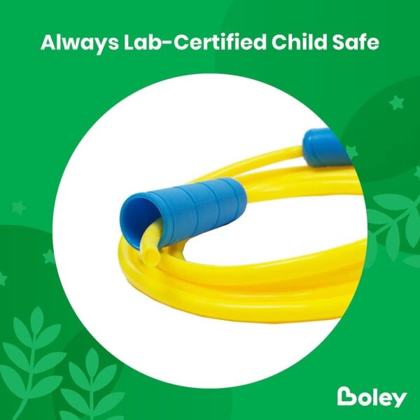 Boley Kids Jump Rope Set - 12 Pack, 7ft Durable Skipping Ropes with Non-Slip Handles for Boys & Girls, Fun Outdoor Activity, Assorted Vibrant Colors, Child-Safe Exercise Equipment - Image 4