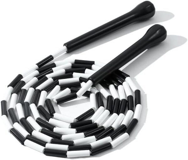 Experience Smooth and Adjustable Jumping with the IDOU Beaded Jump Rope - Unbreakable Handles, Tangle-Free Rotation, and Customizable Length. The Ultimate Fitness Companion!