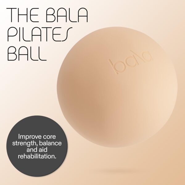 Bala Non-Weighted Exercise Ball - 8" Yoga Ball for Barre, Stretching, Strength & Core Training - Small Pilates Ball Workout Accessory with Mini Pump for Home Gym & Fitness Routines - Image 2