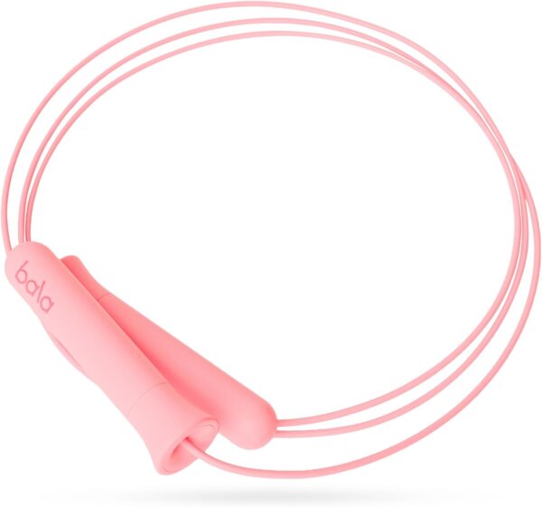 Bala Weighted Jump Rope for Women & Men - Adjustable & Replaceable Jumping Rope for Adults - Workout Jump Rope Ergonomically Designed for Cardio & HIIT - Skipping Rope with Silicone Handles