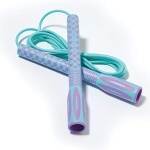 Skipping Jump Rope for Fitness Workout - Light Weight, Adjustable, Tangle Free, Excellent line control for Cardio Boxing, CrossFit, Training Exercise All Ages and Gender ( Special Luxury, KA-220, Made in Korea)