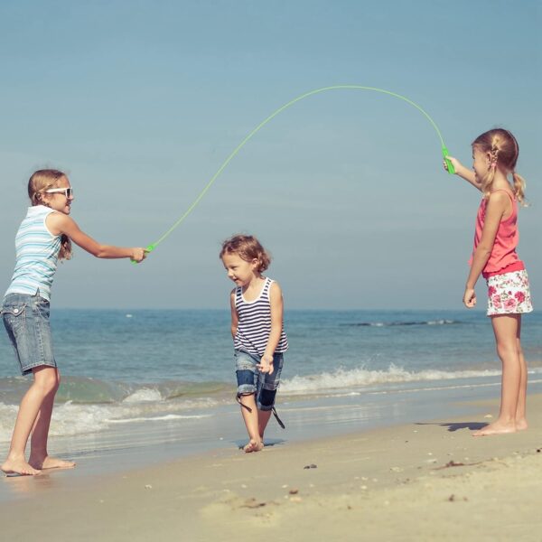 Elcoho 12 Pack Kids Jump Rope Set 7.5 Feet Plastic Jump Ropes Kids Adjustable Colorful Skipping Rope for Outdoor Indoor Fun Game Exercise Fitness Training and Party Favors - Image 7