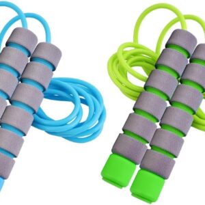 Jump Rope for Kids - Adjustable Soft Skipping Rope with Skin-Friendly Foam Handles for Kids, Boys, Girls, Children - Outdoor Fun Activity, Great Party Favor, Exercise Activity & Fitness