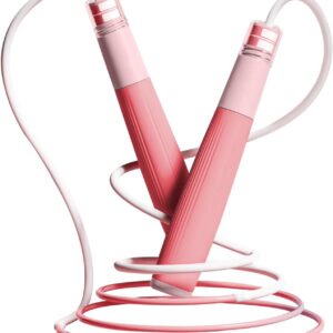 jump rope for kids women and men,Lightweight jump rope with double ball bearing system, Adjustable Tangle-Free Fitness Skipping Ropes with Silicone Comfortable Grips