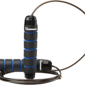 Jump Rope for Fitness and Exercise, Adjustable Length, Ball Bearing Swivel, Cardio Workouts and Weight Loss for Women, Men and Kids.