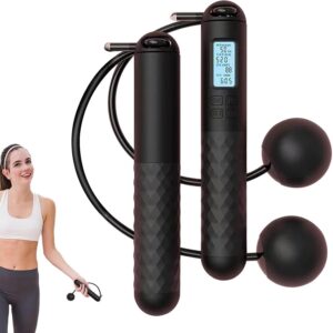 Skipping Rope with Counter (Gravity Ball with/without Rope), Cordless Jump Rope Smart Skipping Rope, Gravity Ball Jump Rope, Gravity Ball Skipping, Weighted Ropeless Jump Rope with Counter