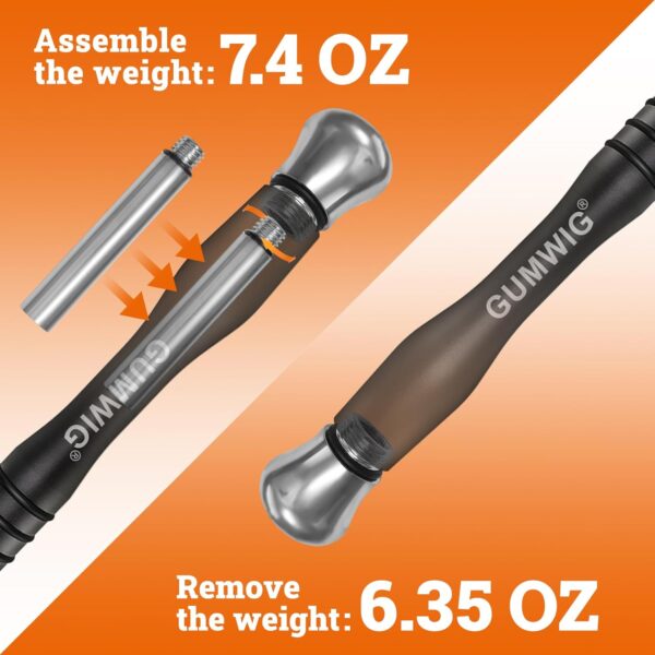 High Speed Jump Rope for Adults Men Women, Double Under Jumping Ropes for Workout Fitness Professional Training Boxing, Weighted Crossfit Skipping Rope with Tang-free Cable, Stainless Steel Handle with Removable Counterweight Rob - Image 2