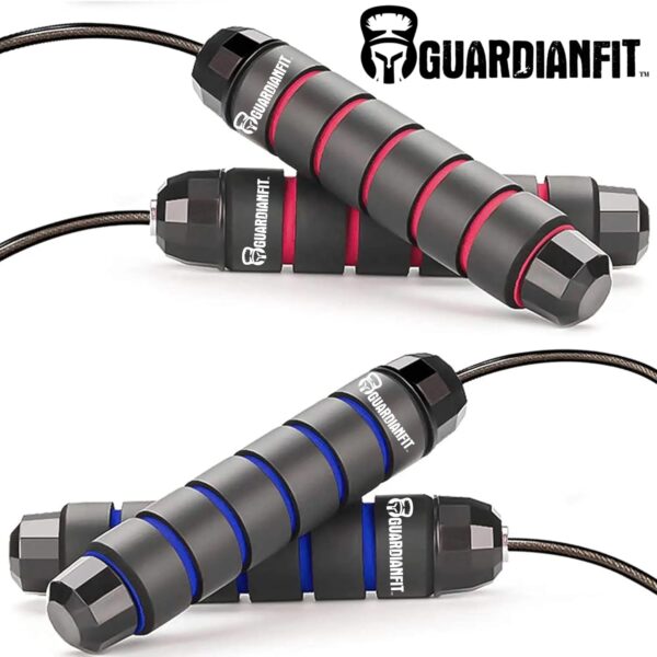 Jump Rope for Fitness and Exercise, Adjustable Length, Ball Bearing Swivel, Cardio Workouts and Weight Loss for Women, Men and Kids. - Image 3