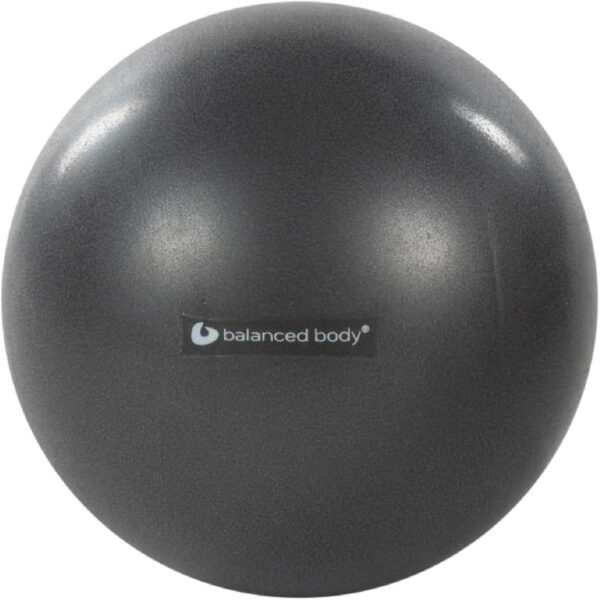 Balanced Body Inflatable Ball, Exercise Ball for Stability, Core Strengthening, and Fitness, Pilates Equipment for Home Gym or Studio Use, 8 Inches to 10 Inches, Storm Gray