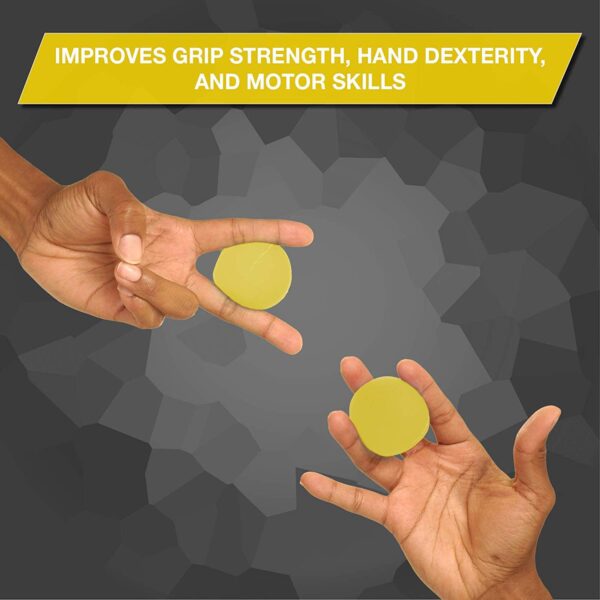 THERABAND Hand Exerciser, Ball For Hand, Wrist, Finger, Forearm, Grip Strengthening & Therapy, Squeeze Ball to Increase Hand Flexibility & Relieve Joint Pain, Yellow, Extra Soft - Image 6