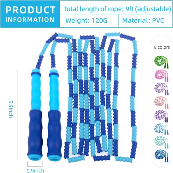 8 pack Jump Rope Skipping Rope for Rope Skipping, Speed Jump Rope for Exercise - Image 2