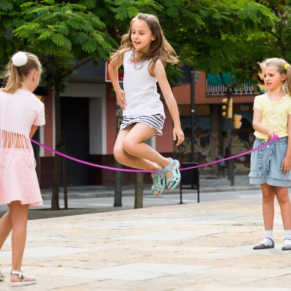 Aneco 10 Pack Kids Jump Rope Set Colorful Outdoor Jump Ropes 7.3 Feet Jumping Ropes Great Birthday Party Sports Activities Favors Gift - Image 7