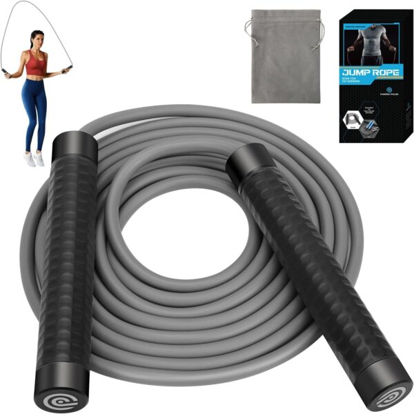 Weighted Jump Rope for Men，Women and kids(1LB), Jump Ropes for Fitness, Speed Skipping Rope, Gym,Indoor/Outdoor - Fitness, Workout, Boxing,crossfit - Image 9