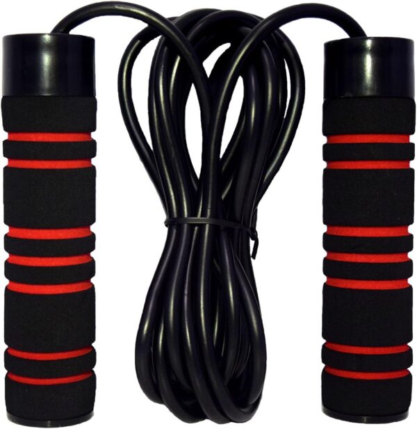 Weighted Jump Rope (1LB) With Memory Foam Handles and Thick Speed Cable - For fitness workouts at home, cardio, boxing and MMA, CrossFit, endurance training, Jumping Exercise. PULSE ATHLETICS. - Image 3