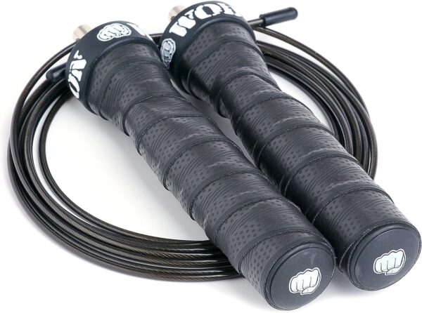 WOD Nation Attack Speed Jump Rope : Adjustable Jumping Ropes : Unique Two Cable Skipping Workout System : One Thick and One Light 11 Foot Cable : Perfect for Double Unders : Men and Women - Image 3