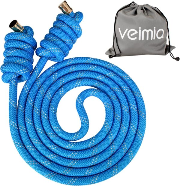 Flow Rope for Fitness High Performance Double Woven Workout Rope Adjustable Flow Jump Rope for Men Women Training Indoor Outdoor Cardio Exercise Rope for beginner