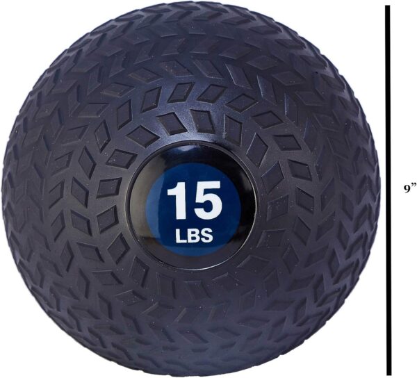 Workout Exercise Fitness Weighted Medicine Ball, Wall Ball and Slam Ball, Multiple Styles and Sizes - Image 3