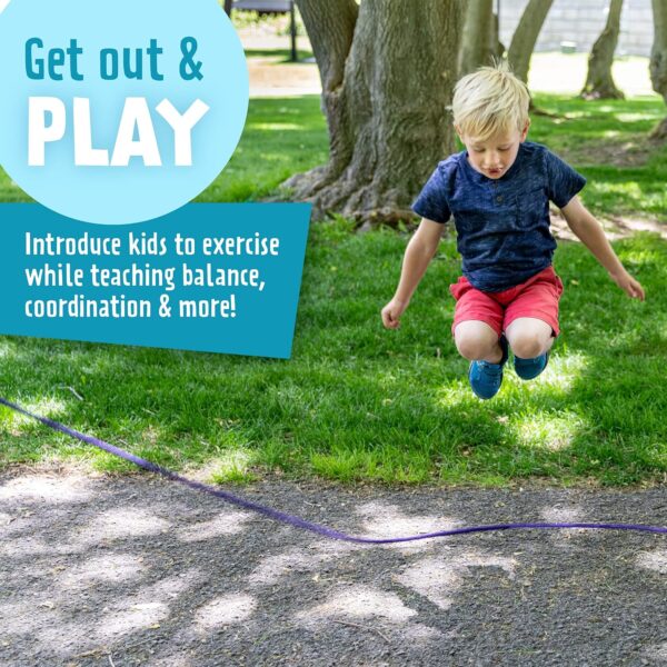 Just Jump It 16' Foot Single Jump Rope for Kids Women and Men - Active Outdoor Youth Fitness Excersing Equipment - Double Dutch Length Gym Accessories - Image 4